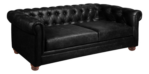 Sofa Florencia 3 Cuerpos Cuero Colorado - Latam Home