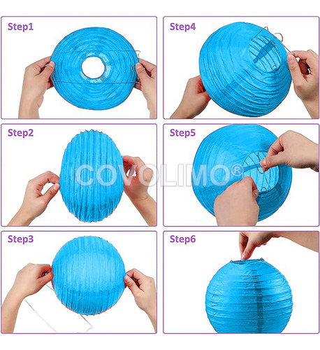 10 Lamparas Chinas Sales Globos De Papel 25 Cm
