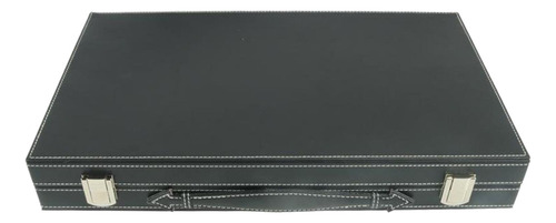 Premium Medio Plegable Backgammon Juego De Mesa Set Pu Funda