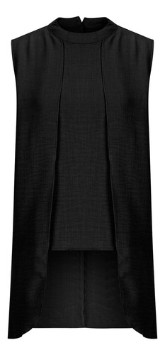 Top De Traje Delgado Irregular De Color Liso De Moda Casual
