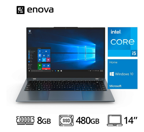 Imagen 3 de 8 de Notebook Gamer Intel Core I5 11va 14 8gb 480gb Enova Cta