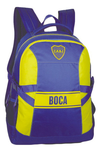 Mochila Boca Juniors Escolar Bolsillo Deportiva Lic Oficial