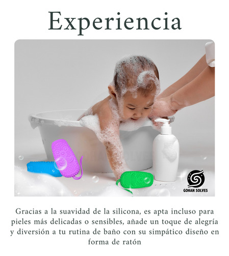 Esponja De Baño Exfoliante De Ducha Cepillo Con Cuerda Spa Azul