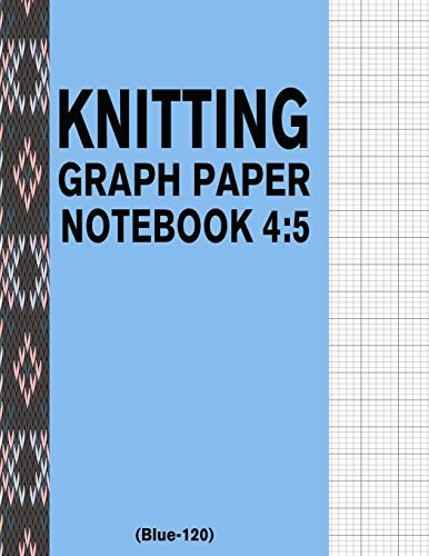 Knitting Graph Paper Notebook 45 (blue120) 120 Pages 45 Rati