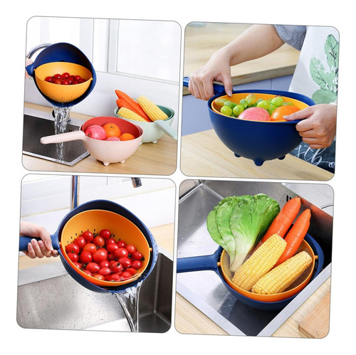 Arroz Colador Colador Acero Inoxidable Fruta Almacenamiento