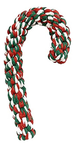 Midlee Candy Cane Rope Christmas Dog Toy (grande)- Thick Big