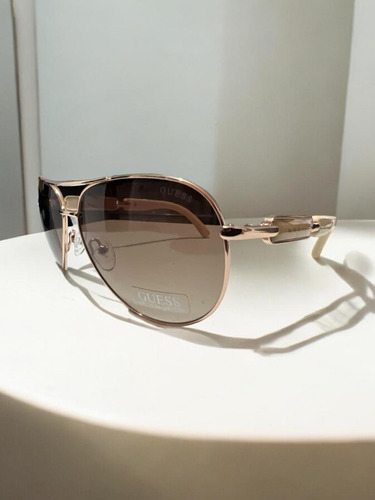 Gafas Guess De Sol Metálicas Pilot Para Mujer Espejo Marrón Caqui Caqui
