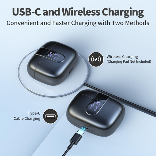Auriculares Bluetooth Inalámbricos 60 Horas Reproducción Ipx