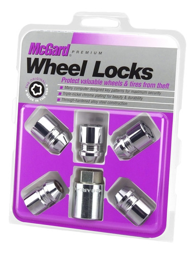 Mcgard Chrome Cone Seat Wheel Locks (tamaño De Rosca M12 X 1