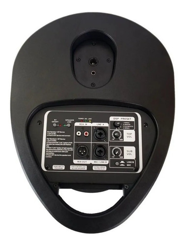 Imagem 3 de 7 de Sistema Som Compacto Line Array Vertical Va1500 600w Dbr