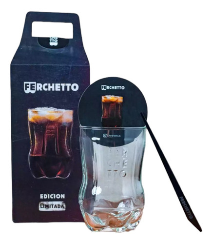 Vaso Fernet Jarra Vidrio Ferchetto Box Individual