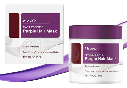 Mascarilla Capilar Morada Con Esencia De Maca, Acondicionado