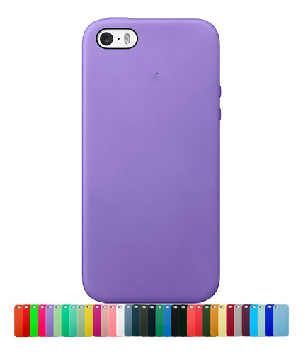 Capa Capinha Silicone Compatível Com Apple iPhone 5, 5s E Se