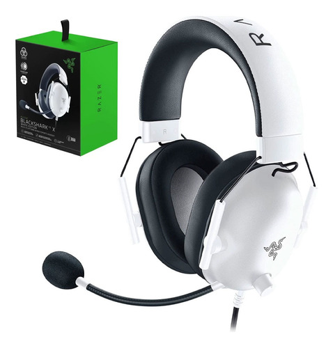 Auriculares para juegos Razer Blackshark V2 X para PC Xbox PS4/5 con color blanco