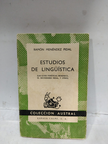 Estudios De Linguistica