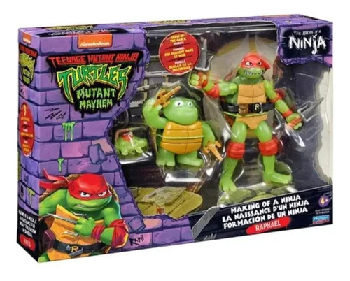 Tortugas Ninja Raphael Set Evolución Brilla Oscuridad 83580 