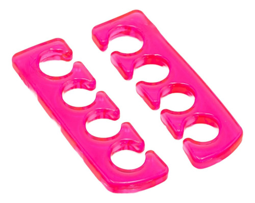 Separador De Dedos De Pies Silicon 1 Par Para Pedicure Color Al Azar