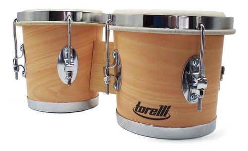 Kit Bongo Torelli Tb-010 Natural 6x7 Com Capa Acolchoada