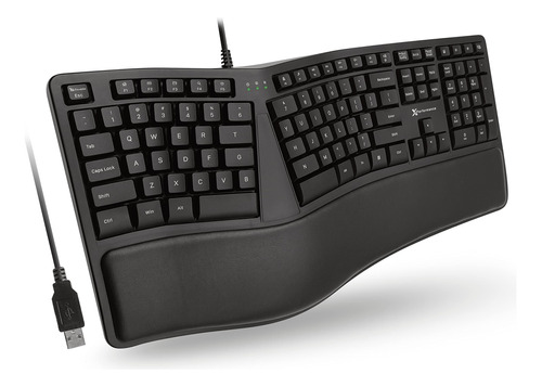 Teclado Ergonómico X9 Con Reposamuñecas Acolchado - Escribe