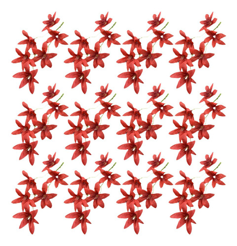 12 Flores Artificiales De Seda De 18 Cm, Rellenos De
