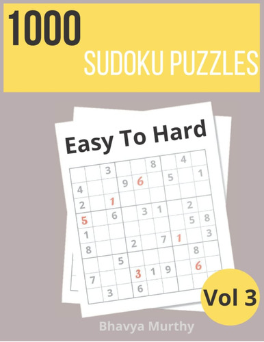 Libro: 1000 Sudoku Puzzles Easy To Hard: Sudoku Puzzles For 