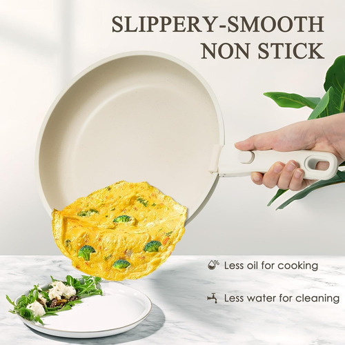 Bateria De Cocina Juego De Sarten Con Mango Desmontable 5pcs