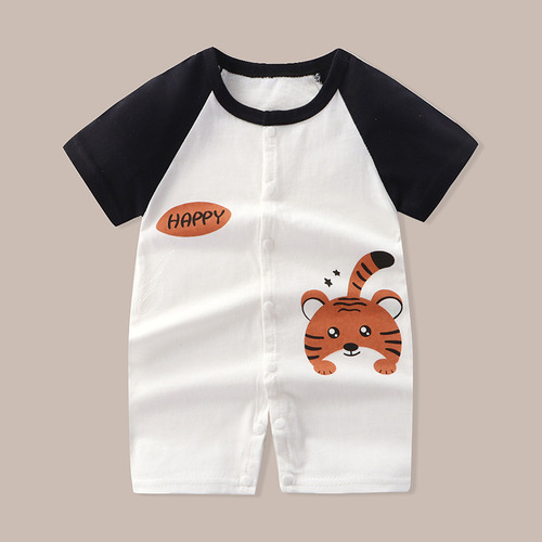 Mono De Verano Para Bebé, Unisex, De Algodón, Manga Corta