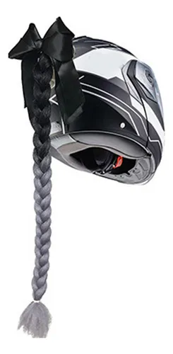 Cascos para moto de mujer con trenzas hotsell