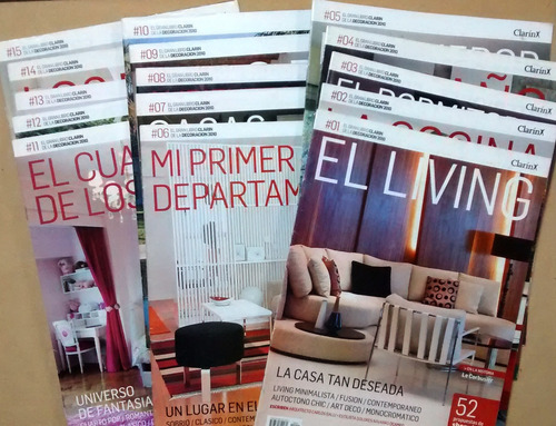 El Gran Libro De La Decoración Clarín 15 Fascículos + Estuch (Usado)