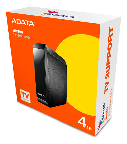Disco Duro Externo Adata 4tb Negro Ahm800-4tu32g1-cusbk