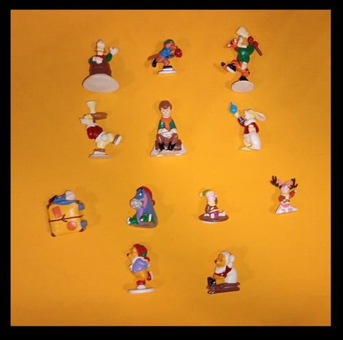 Winnie Pooh Navidad Sonrics Coleccion 12 Figuras Completa (Usado)