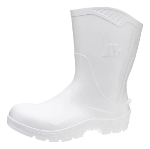 Bota Pvc Sem Forro Cano Médio Branco Nº35 Marluvas