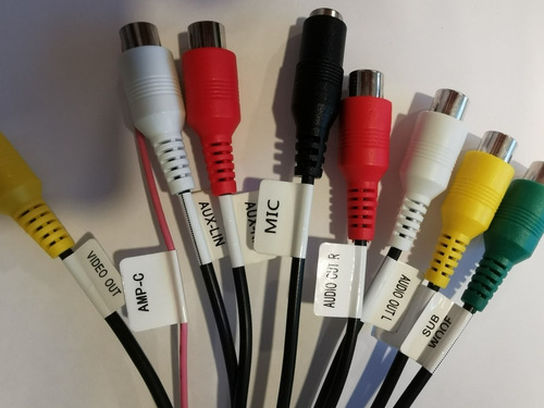 Arnés Rca Para Componentes De Radio De Automóvil