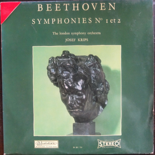 Vinilo Beethoven  Symphonies N°1 Y 2 Josef Krips 30 Rc 751