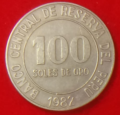 Moneda Perú 100 Soles De Oro 1982