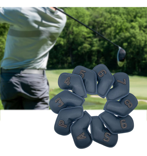 Juego De 10 Fundas Impermeables Para Cabeza De Azul Oscuro