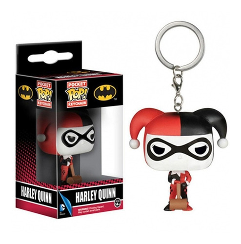 Llavero De Harley Quinn / Dc Comics - Incluye Caja Funko