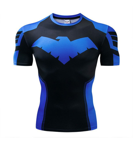 Imagen 1 de 4 de Playeras Licra Compresión Nightwing Batman Marvel Fitness