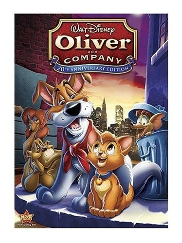 Oliver Y Su Pandilla 1988 Disney Pelicula Dvd