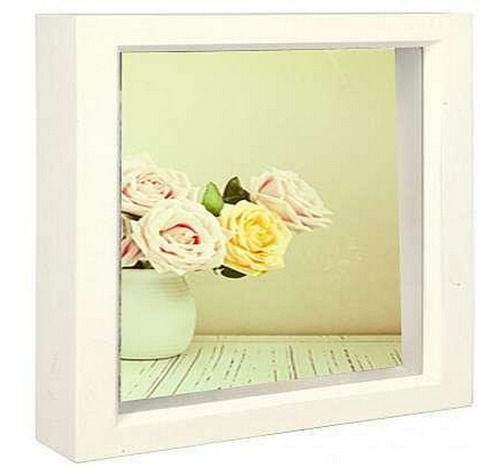Bright-white Stain 10x10 Shadow Box For Your Print Or Collec