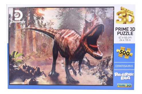 Puzzle Rompecabeza Ceratosaurus 500 Piezas Prime 3d