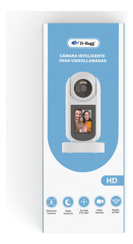 Cámara De Seguridad Bidireccional Para Videollamadas D-bugg Color Blanco