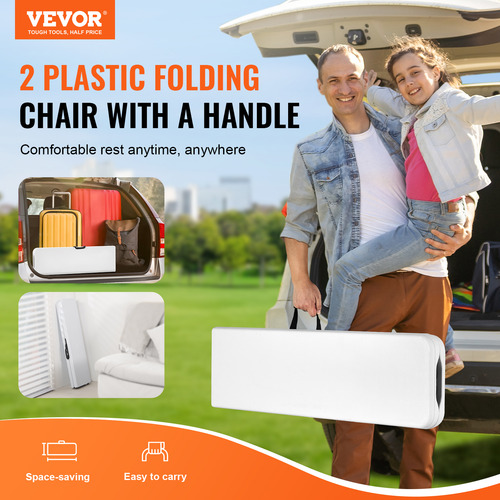 Vevor Banco Plegable De Plástico,plegable Portátilde 6 Pies,