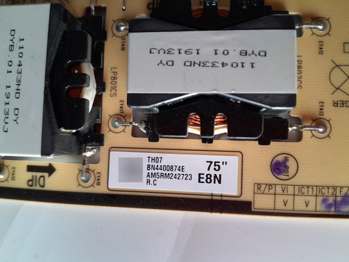 Placa Da Fonte Da Tv Samsung Mod. Qn75q60rag Original (Usado)