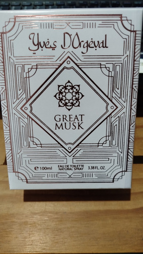 Perfume Yves Dorgeval Arab Great Musk Eau De Toilette 100 Ml