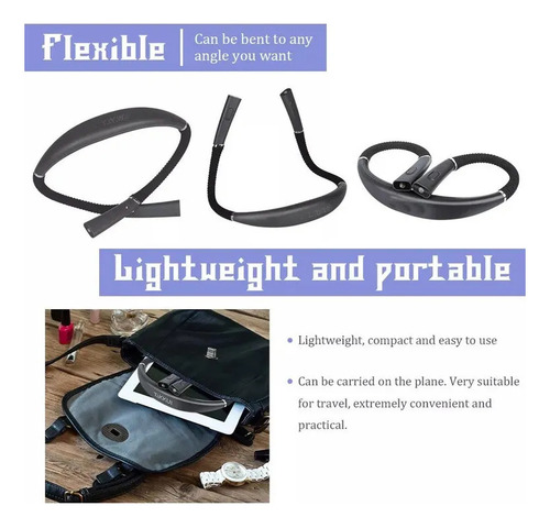 Luz De Lectura De Cuello Led Recargable De 3 Colores