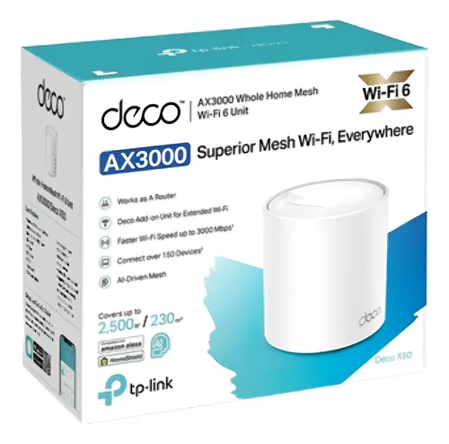 Router Sistema Mesh Wifi 6 Tp-link Deco X50 Giga Ax3000 1 Un