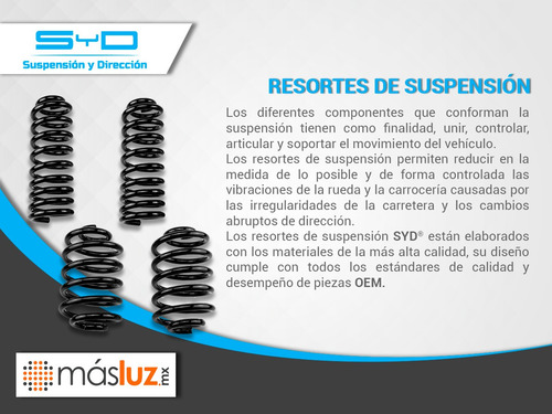 Kit 2 Resortes Suspensión Delanteros Taurus 00/07