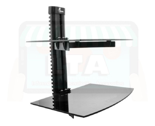 Imagen 7 de 10 de Soporte Doble Estante Canaleras Dvd Consolas Garantía X Vida