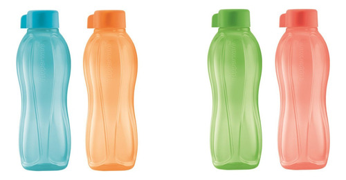 Eco Primavera Bebida Botella 500 Ml Set 4 Pieza Vaso